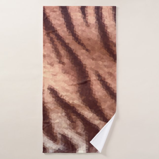 motif de fourrure de tigre à faible teneur en poly (Serviette de bain)