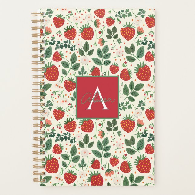 Motif de fraise personnalisé mignon (Devant)