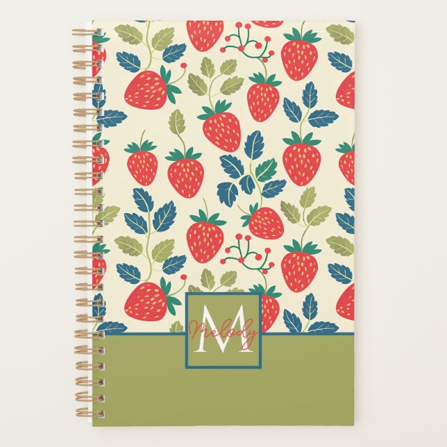 Motif de fraise personnalisé mignon (Devant)