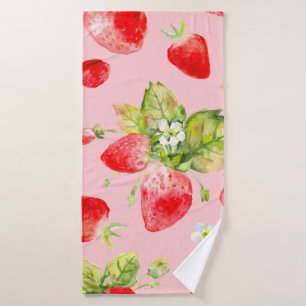 motif de fraise transparent aquarelle