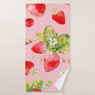 motif de fraise transparent aquarelle