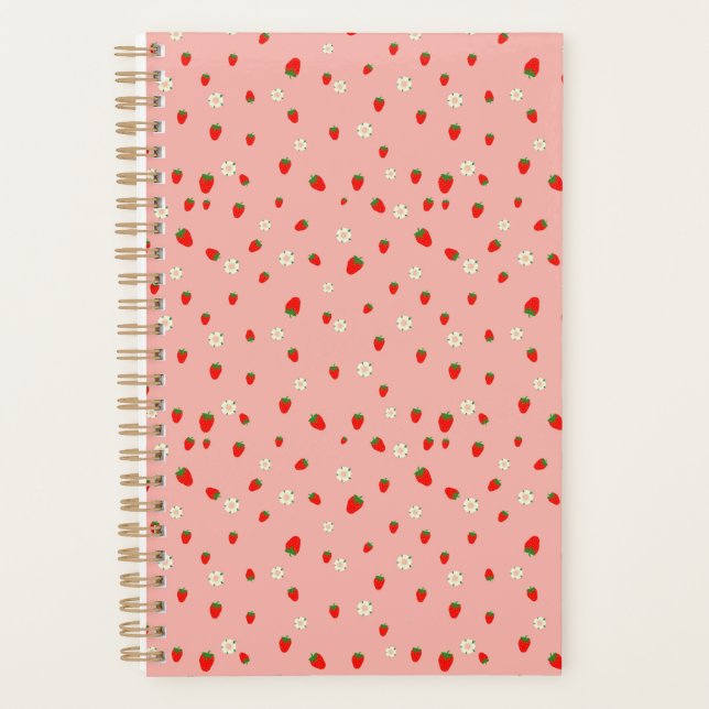Motif de fraises et de fleurs (Devant)