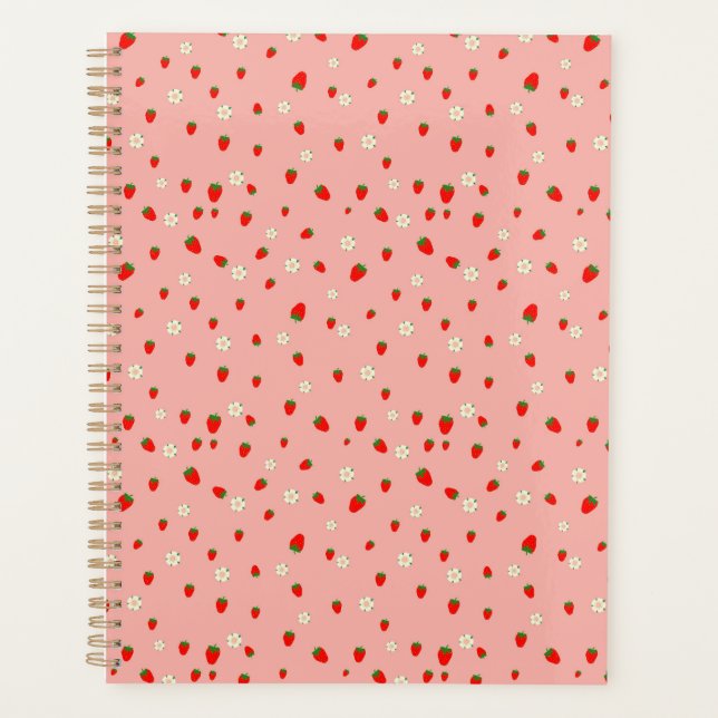 Motif de fraises et de fleurs (Devant)