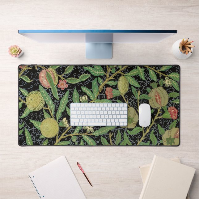 Motif de fruit de grenade sombre de William Morris (Bureau 1)