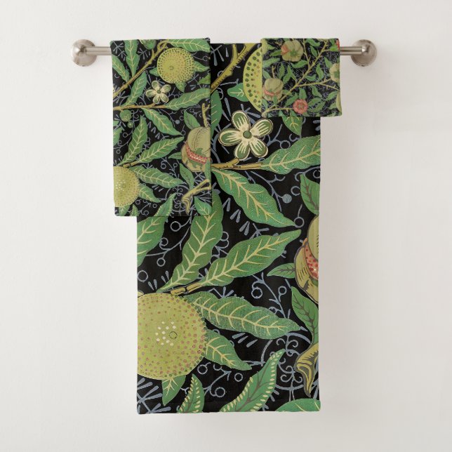 Motif de fruit de grenade sombre de William Morris (En situation)
