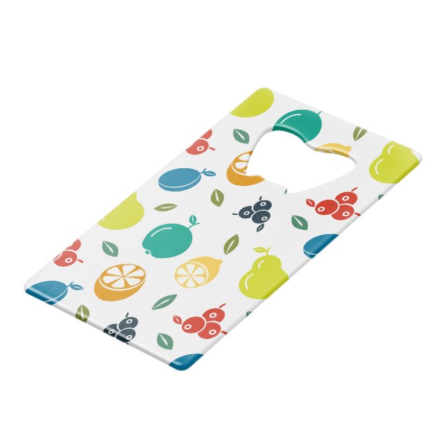 Motif de fruits, prune, orange, citron, poire, pom (Devant Angle)