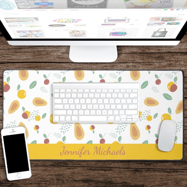 Motif de fruits stylisé avec nom (Créateur téléchargé)