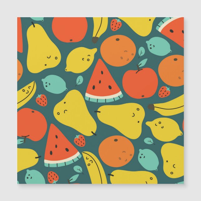 Motif de fruits tropicaux tiré à la main (Devant)