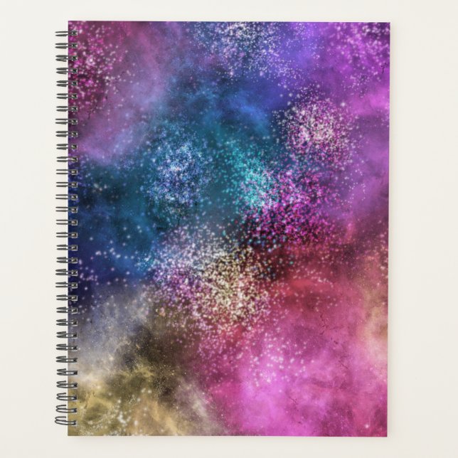 Motif de galaxie coloré (Devant)