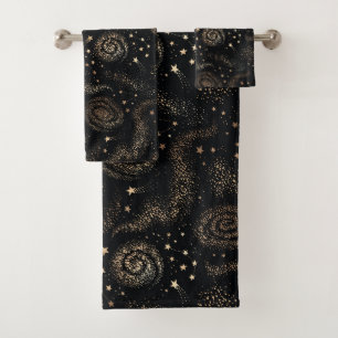 Motif de galaxie Gold Star Constellation