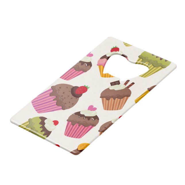 Motif de gâteau, Motif de muffin, Chocolat, Coeurs (Devant Angle)