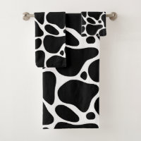 Motif de girafe abstraite noir et blanc
