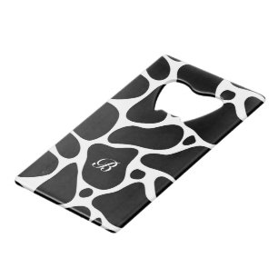 Motif de girafe abstraite noir et blanc