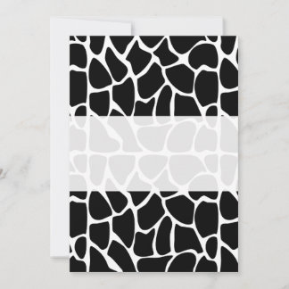 Motif de girafe noir et blanc