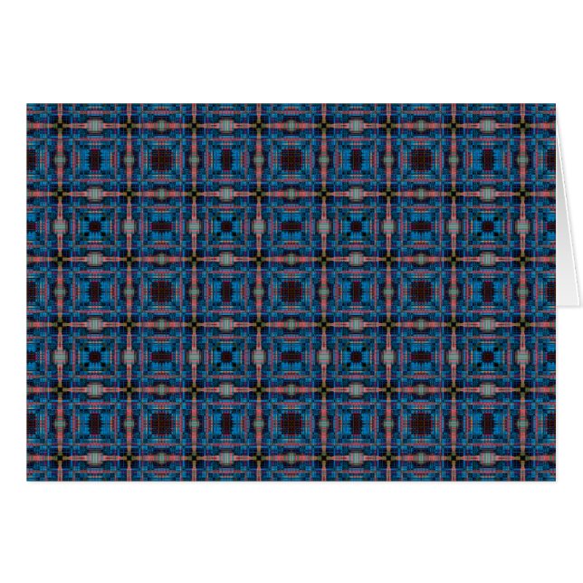 Motif de grille bleue (Devant horizontal)