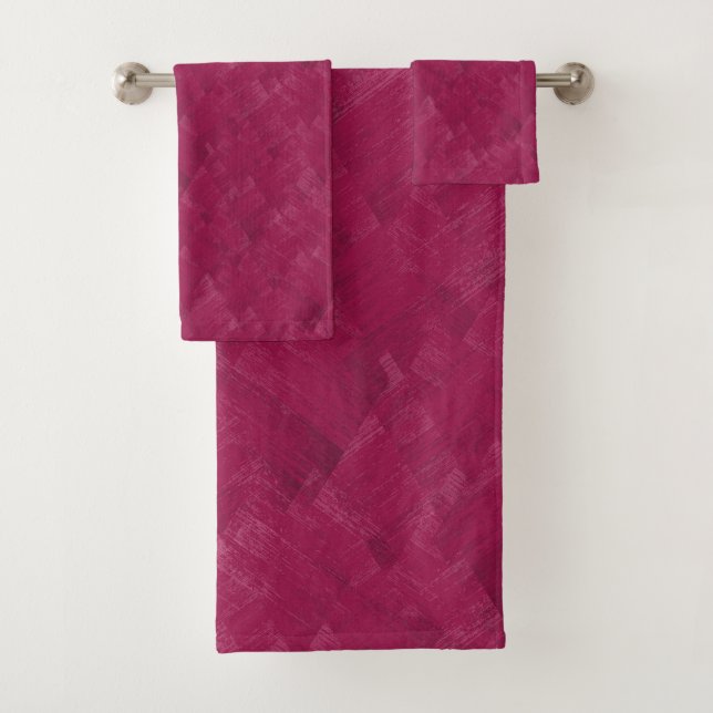 Motif de grunge abstrait framboise. (En situation)
