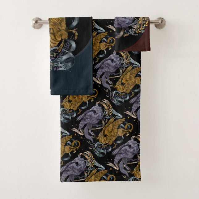 Motif de gryphe argent et or (En situation)