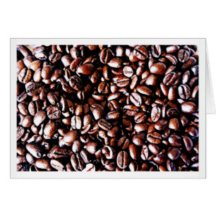 Motif de haricots de café - rôti noir