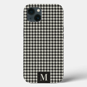 Motif de Houndstooth coque iphone de monogramme