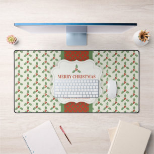 Motif de houx de Noël Houx vert Baies rouges