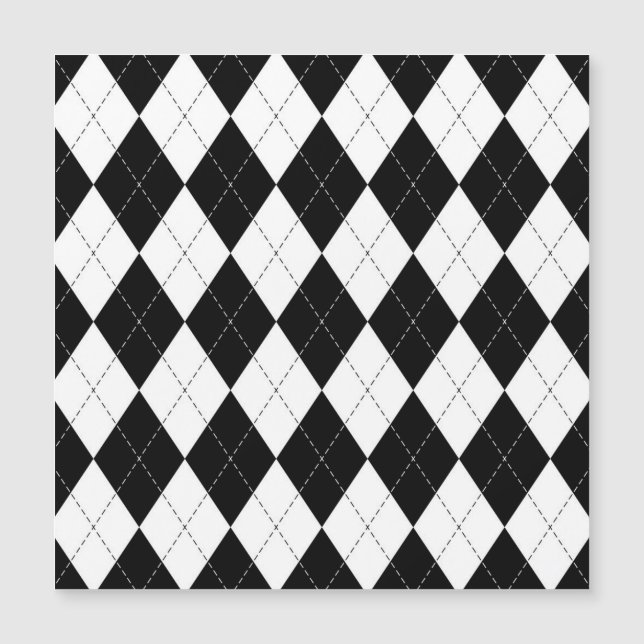 Motif de Jacquard géométrique noir blanc (Devant)