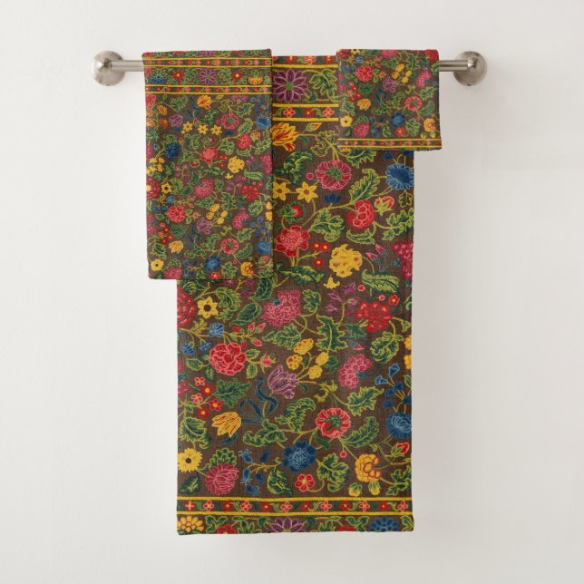 Motif de jardin botanique antique vibrant (En situation)