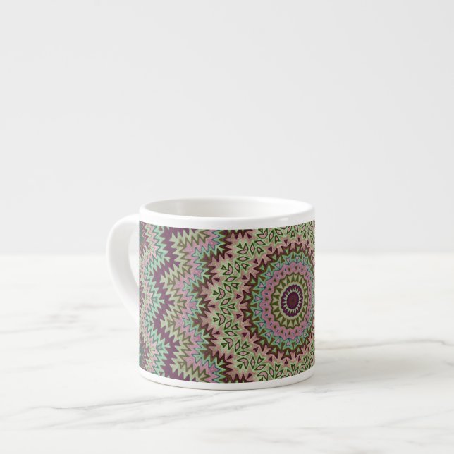 Motif de Kaleidoscope Espresso Mug (Devant gauche)