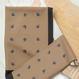 Motif de la Coupe du Café sur les serviettes de cu