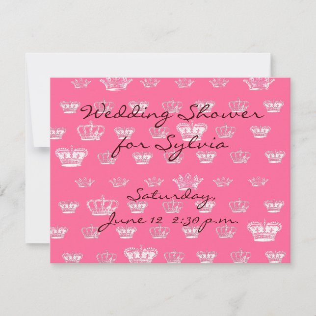 Motif de la Couronne en blanc (Devant)