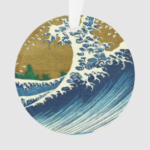 Motif de la Grande Vague de Hokusai : Art Ukiyo-e