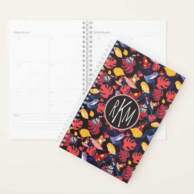 Motif De La Grenouille Amoureuse | Monogramme (Devant avec enveloppe)