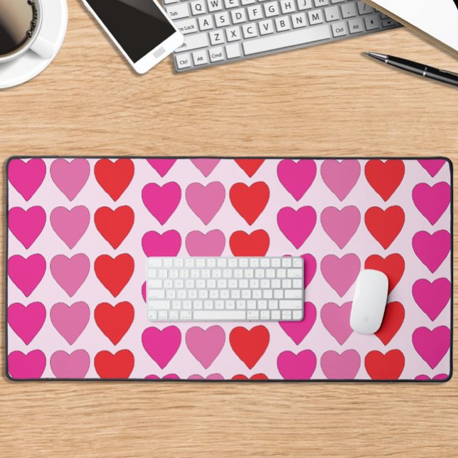 Motif de la Saint-Valentin Cœurs Fuchsia Rose Roug (Créateur téléchargé)