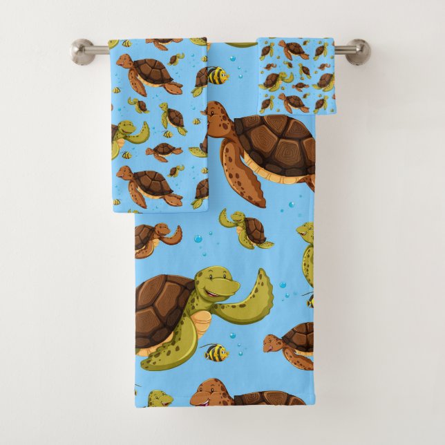 Motif de la tortue de mer (En situation)