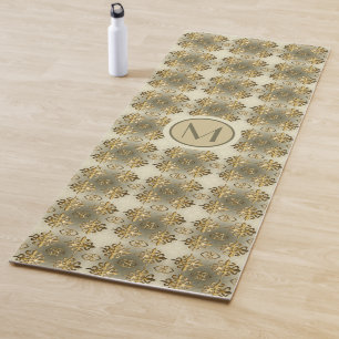 Motif de la tribu africaine Adinkra. Tapis de yoga