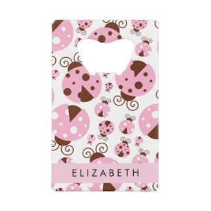 Motif De Ladybugs, Ladybugs Rose, Votre Nom