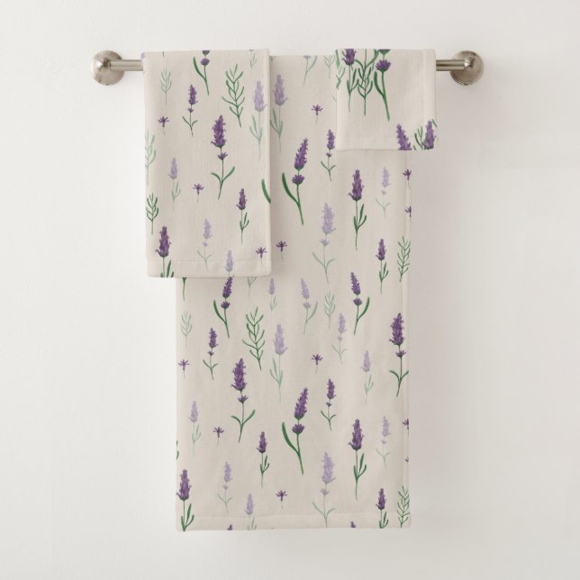 Motif de Lavander aquarelle (En situation)