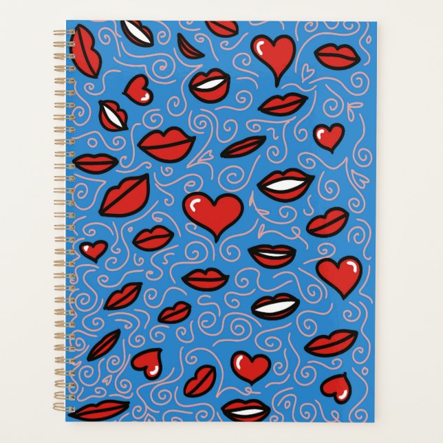 Motif de lèvres amusantes et audacieuses (Devant)