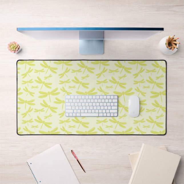 Motif de libellules jaunes (Bureau 1)