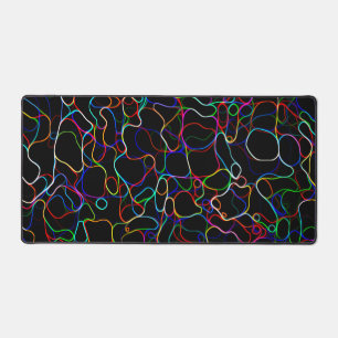 Motif de ligne courbe multicolore Neon -COOL