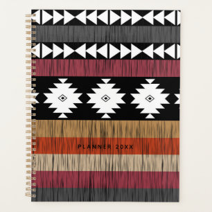 Motif de lignes géométriques colorées natives