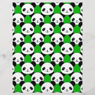 Motif de l'ours Kawaii Panda