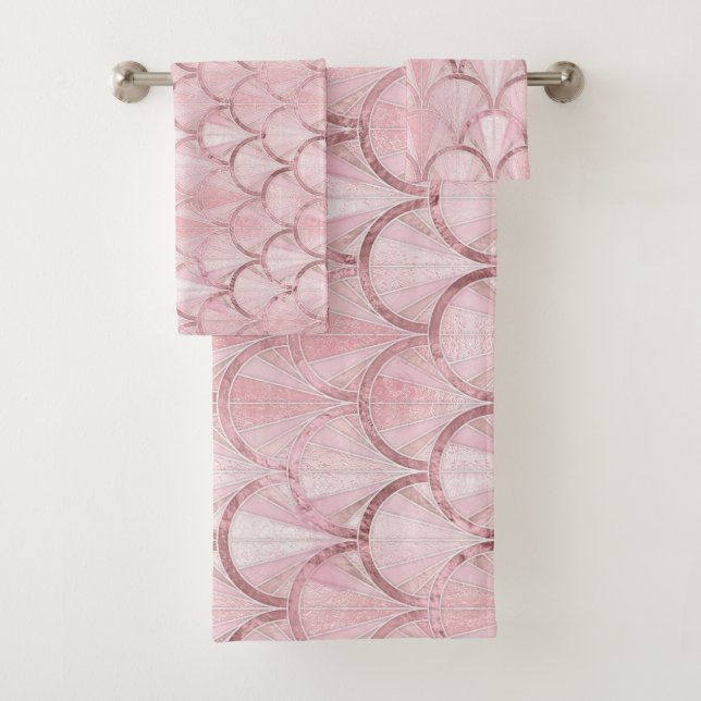 Motif de luxe Art Déco en or rose (En situation)
