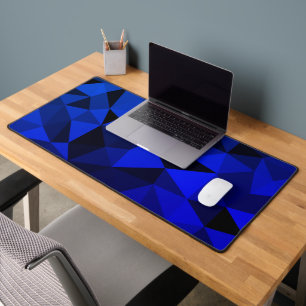 Motif de maille géométrique noir bleu néon
