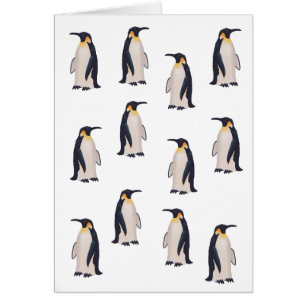 Motif de manchots mignons