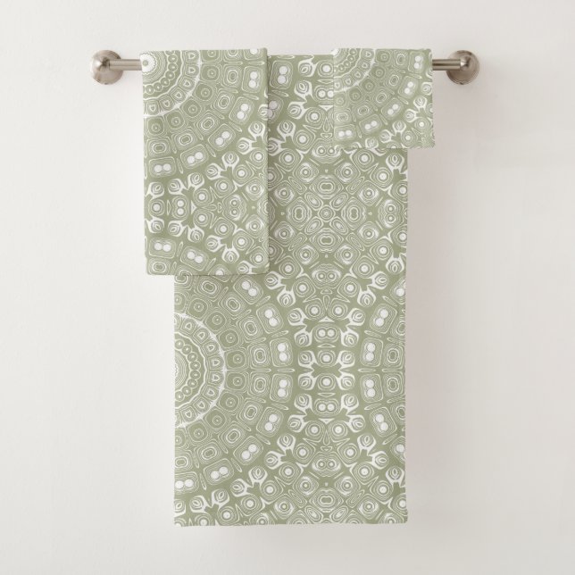 Motif de mandala Sage Green (En situation)