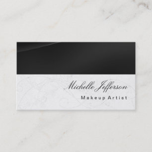 Motif de maquillage Artiste de calligraphie Carte 