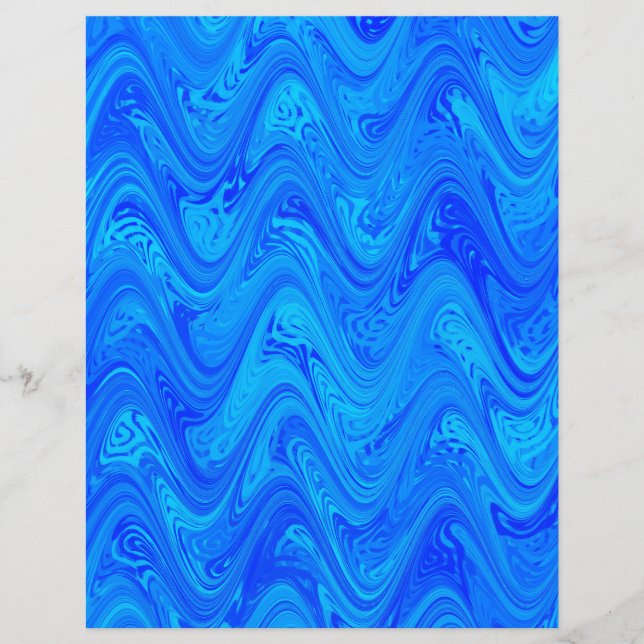 Motif de marbrure bleue (Devant)