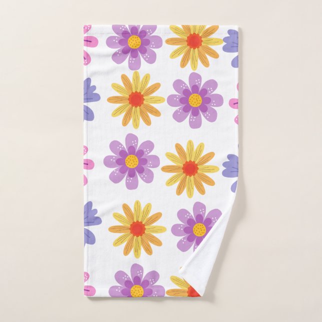Motif de marguerite (Serviette à main)