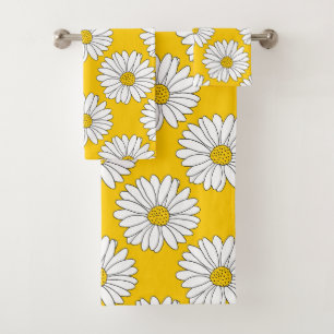 Motif de marguerite jaune blanc 2
