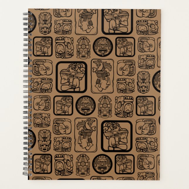 Motif de masque ancien tribal MAYA 1 (Devant)